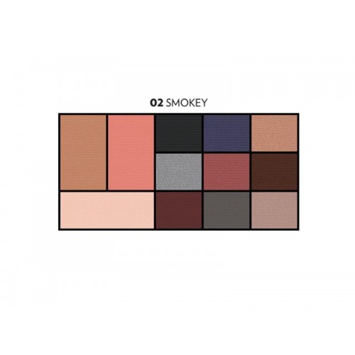 City Style Face & Eye Palette GR 02 Smokey